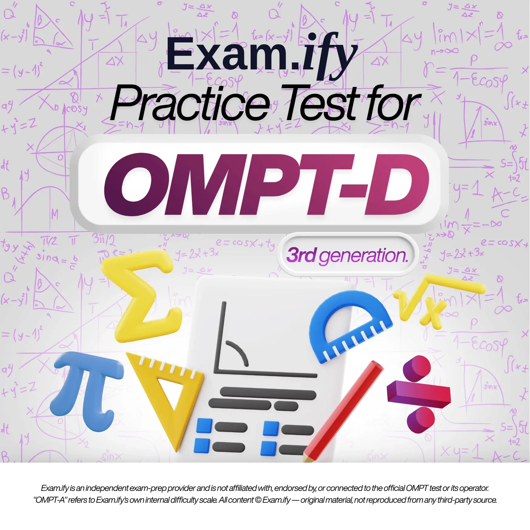Exam.ify Practice Test for OMPT-D (3rd Generation) practice test cover