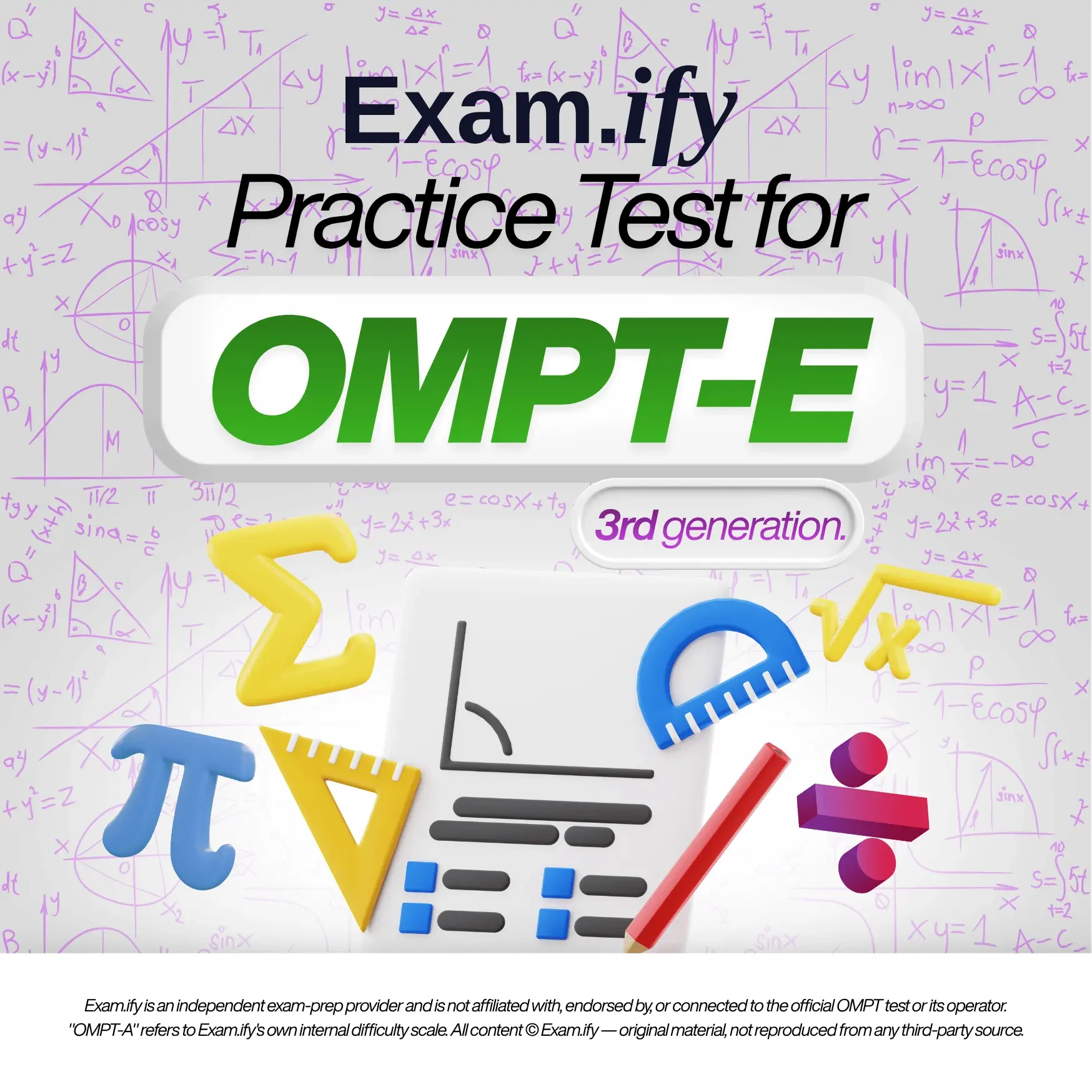 Exam.ify Practice Test for OMPT-E (3rd Generation) practice test cover