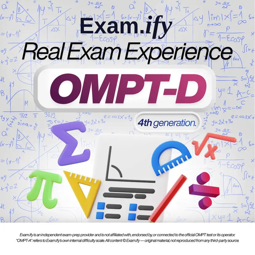OMPT-D OMPT practice test cover, generation 4