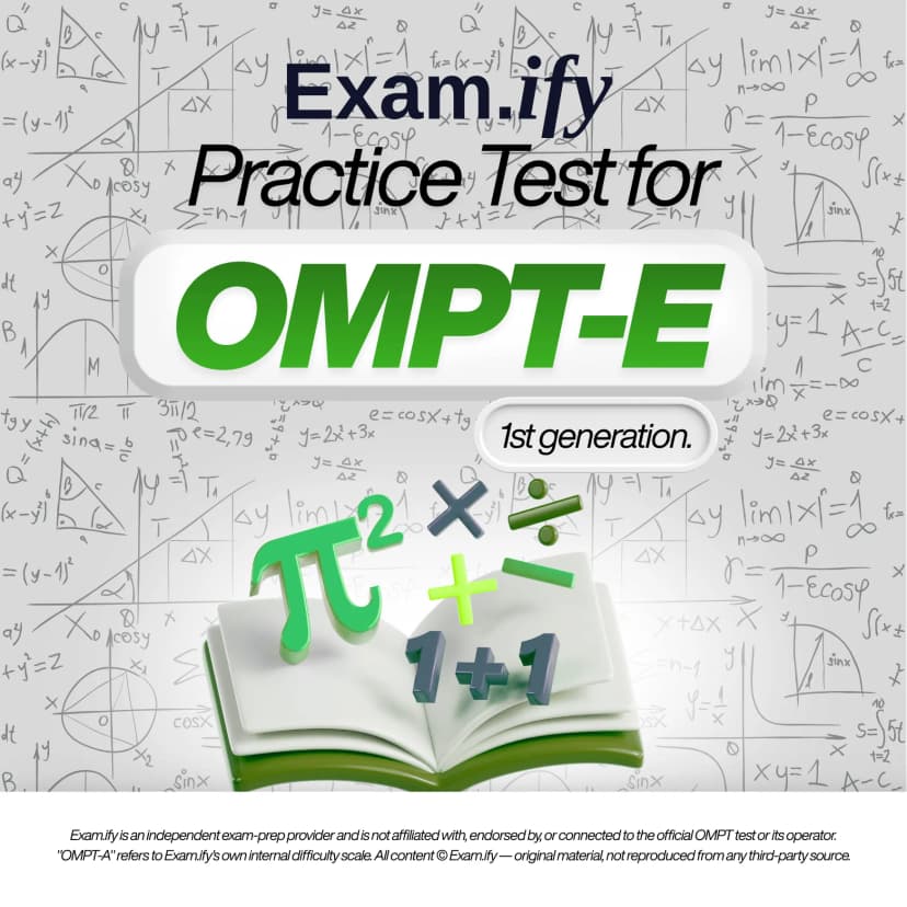 OMPT-E OMPT practice test cover, generation 1