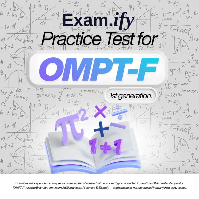 OMPT-F OMPT practice test cover, generation 1