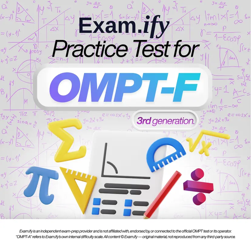OMPT-F OMPT practice test cover, generation 3