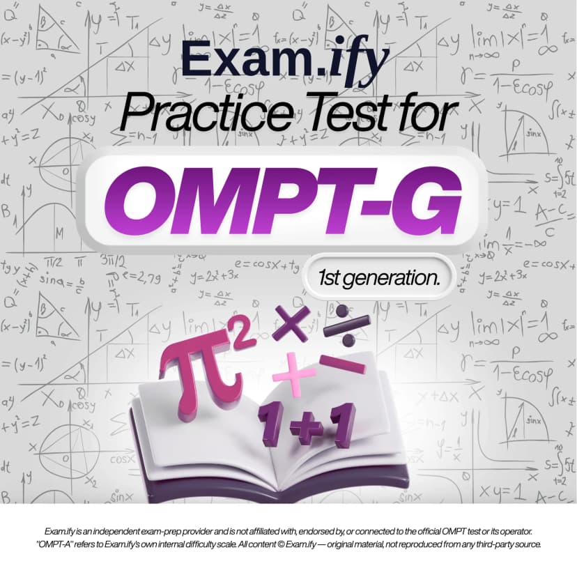 OMPT-G OMPT practice test cover, generation 1